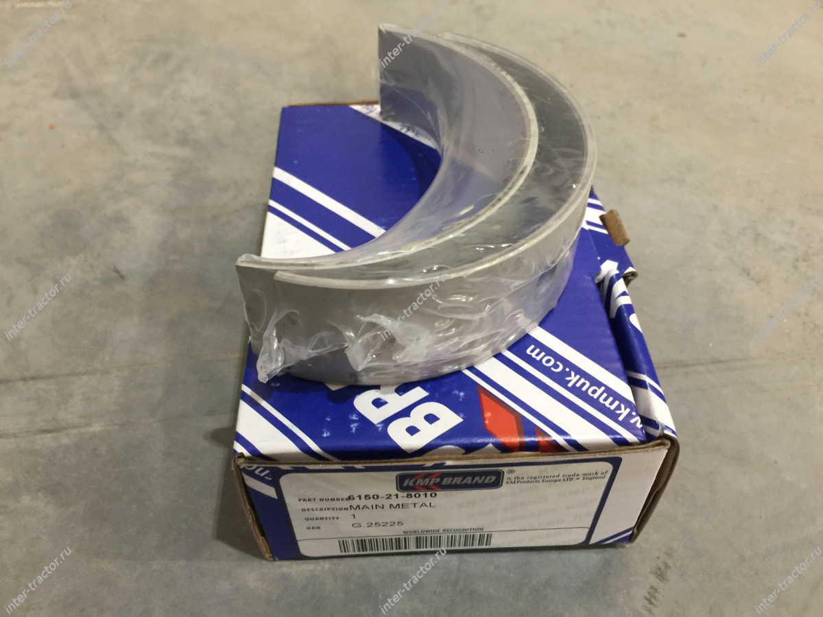 6150-21-8010:Вкладыш коренной STD, 6150-21-8000
