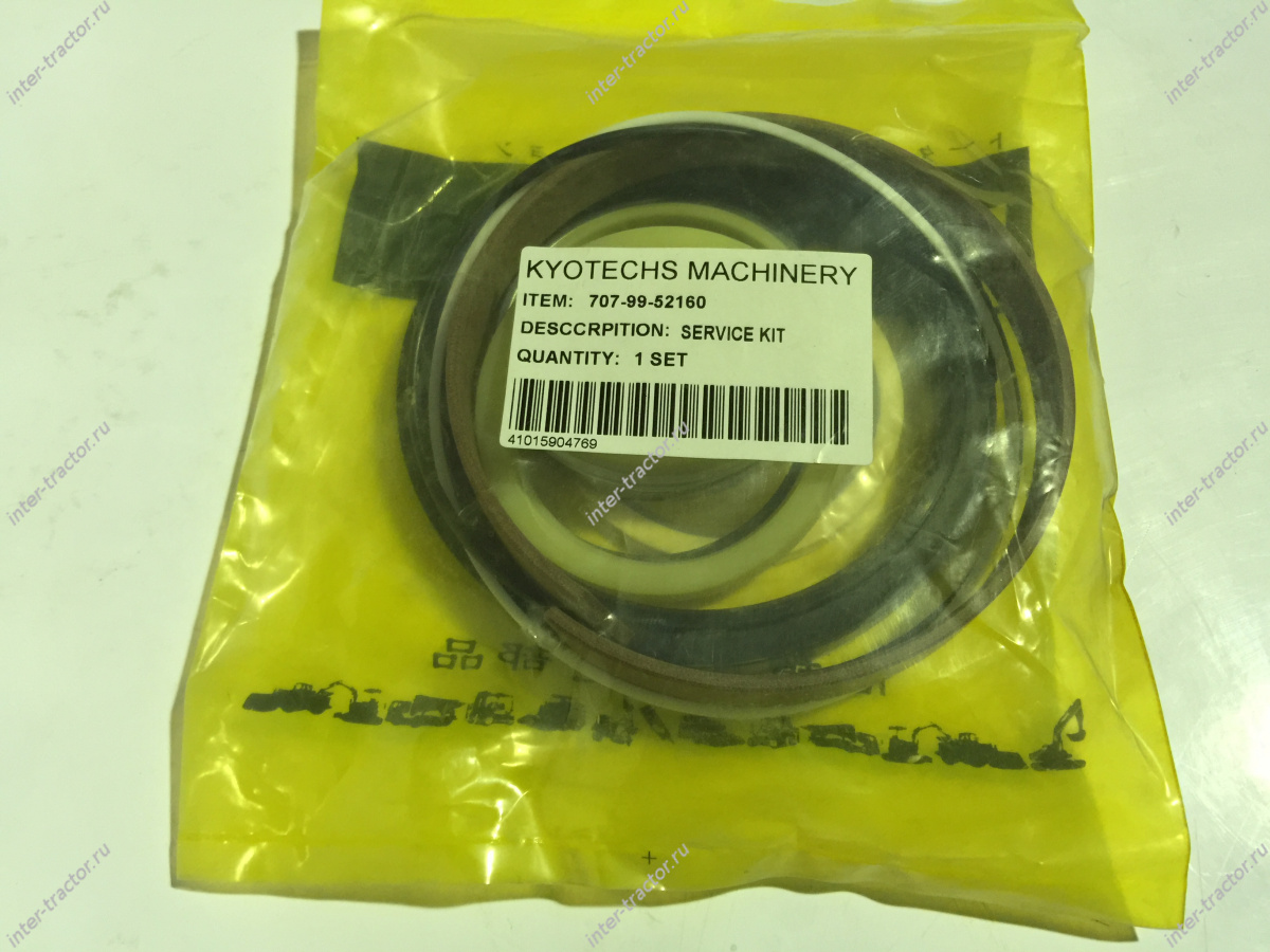 707-99-52160:Ремкомплект гидроцилиндра перекоса отвала